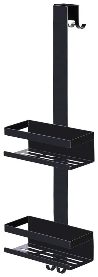 Mensola da bagno da appendere nera in acciaio inox Bribano – Wenko