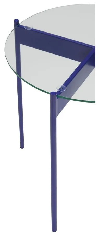 Tavolino rotondo con piano in vetro ø 45 cm Beam - Hübsch