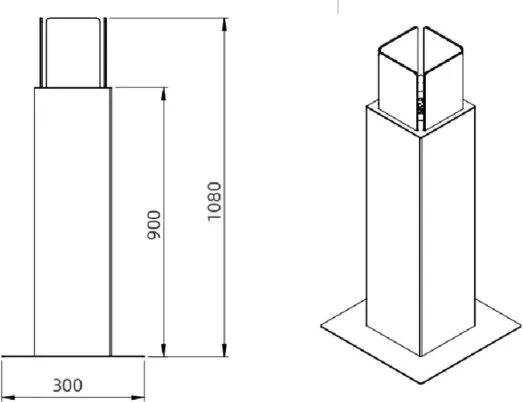 Camino a bioetanolo da giardino biocamino per esterno Capri 110 Nero