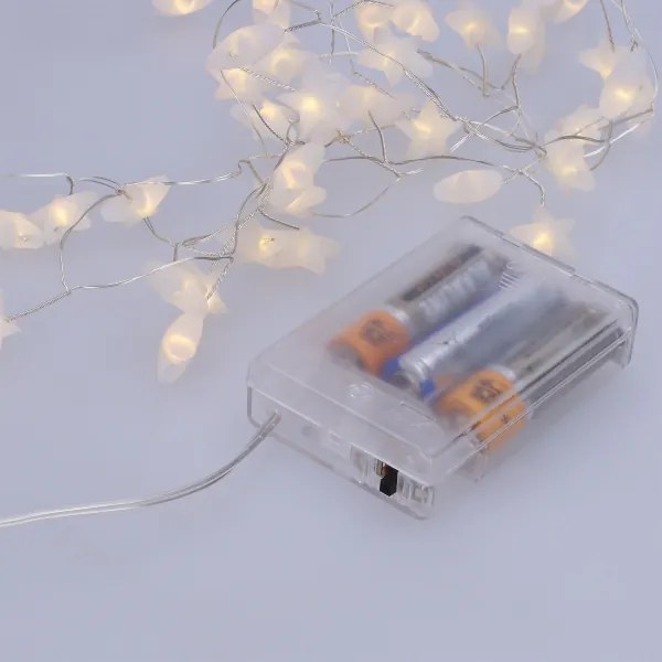 Brilagi - Catena luminosa natalizia a LED 40xLED/3xAA 1,8m bianco caldo stelle