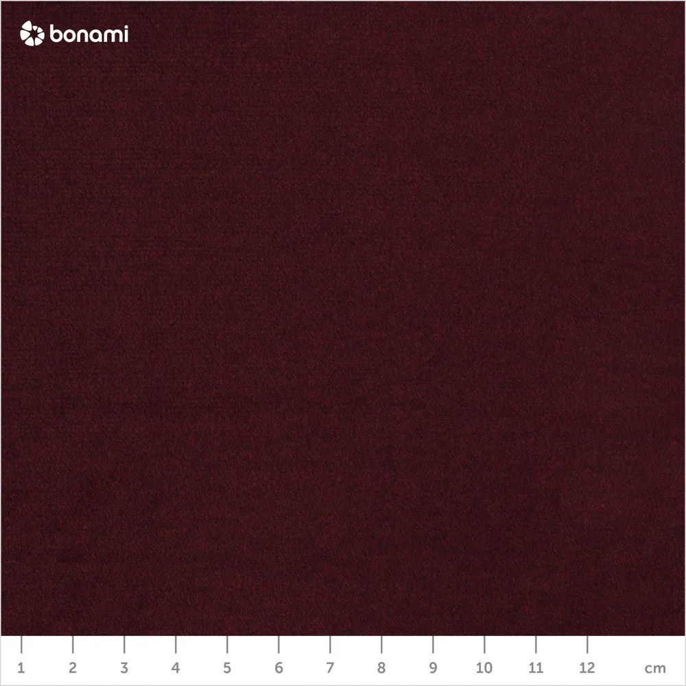 Divano letto in velluto rosso scuro Luca - Milo Casa