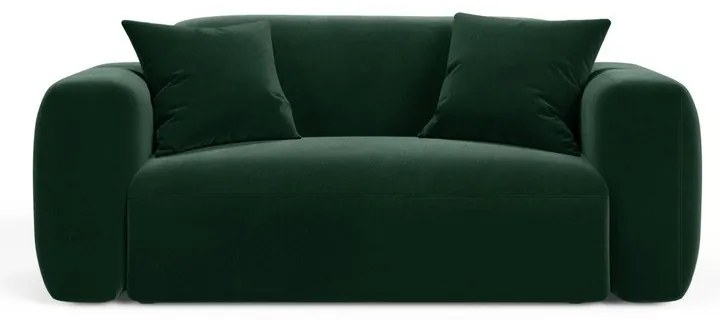 Divano verde scuro con rivestimento in velluto 180 cm Strino – Cosmopolitan Design