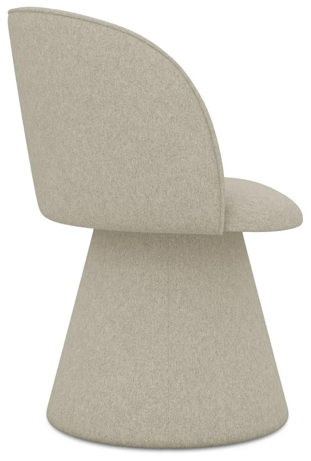 Sedia da pranzo beige in imbottito Maia – Makamii