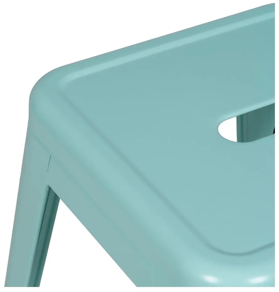 Set di sedie da bar turchese in metallo 2 pz (altezza della seduta 76,5 cm) – Ixia