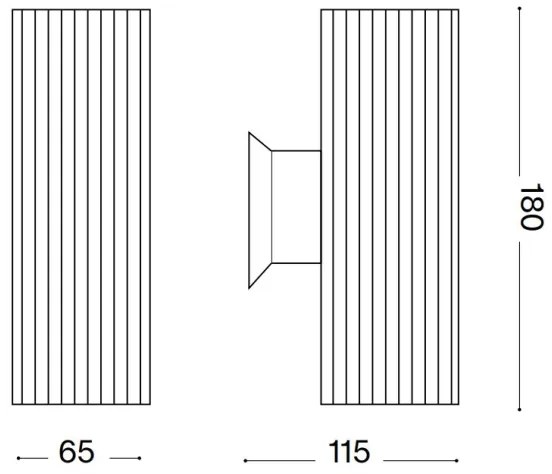 Ideal Lux - Applique da esterno BASE 2xGU10/28W/230V IP44 bianco