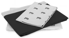 Completo lenzuola singolo in cotone Juventus Singolo bianco e nero