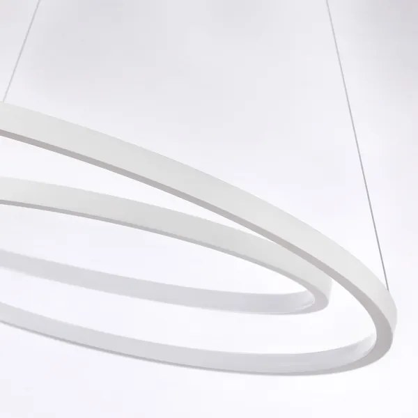 Brilagi-LED Lampadario dimmerabile su cavo TWISTER LED/48W/230V Ø 50 cm bianco + telecomando