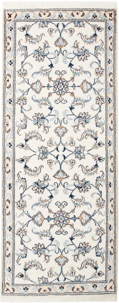 Nain Tappeto 200x80 Beige (Iran) Annodato A Mano