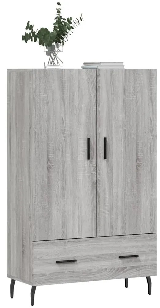 Credenza grigio sonoma 69,5x31x115 cm in legno multistrato