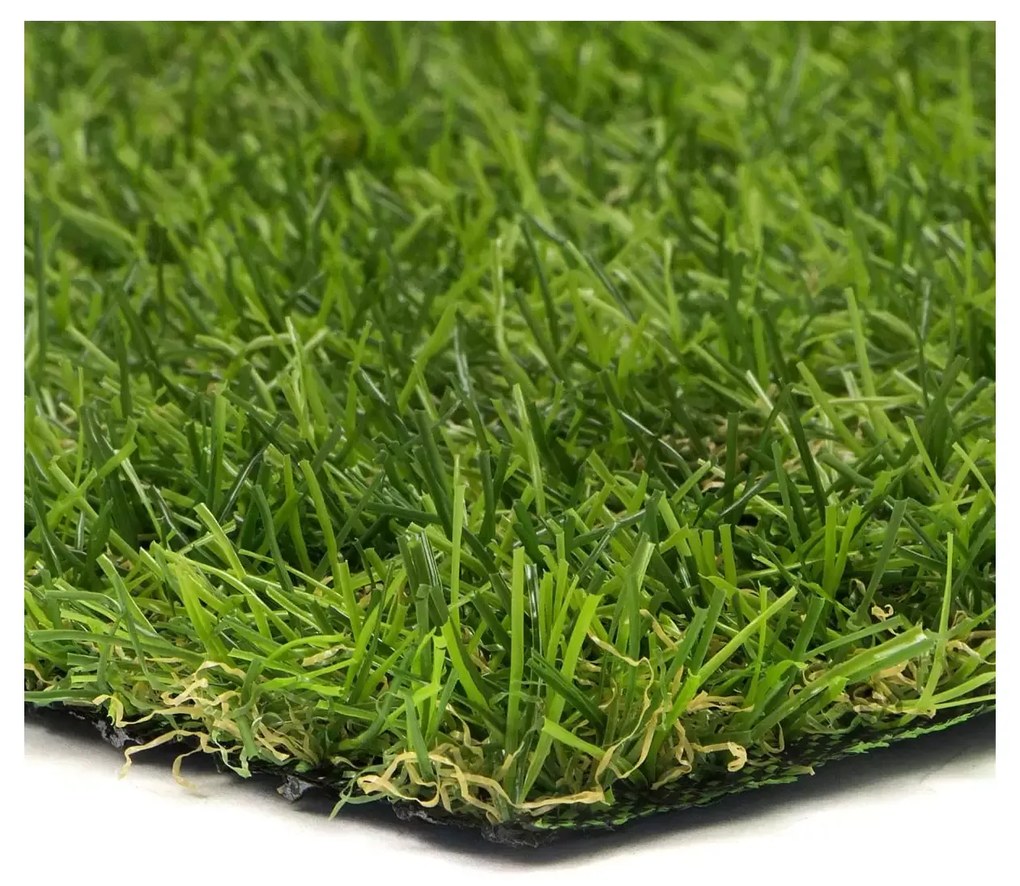 Prato Sintetico Manto Erboso Erba Finta Realistica Giardino 4 Sfumature Di Colore Tappeto Erboso Sintetico Anti UV Atossico Drenante Ideale Per Piscina Terrazzo Aree Giochi Viali (20mm 2x15mt 30mq)