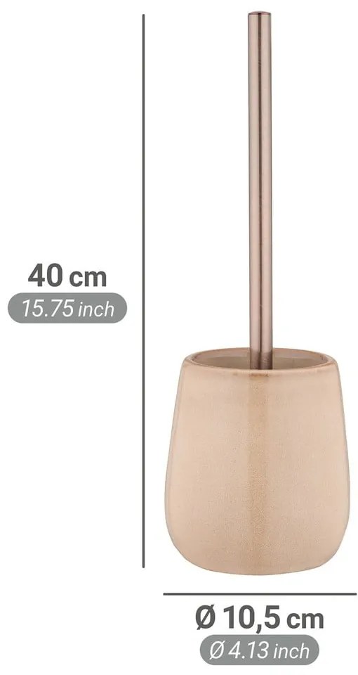 Scopino WC beige in ceramica Sirmione – Wenko