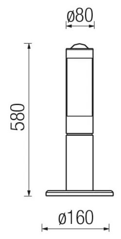 ARES INOX - 2035 H 580 2x13W 2x1100 lm 3000 K