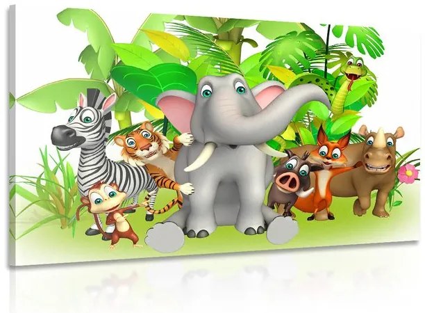 Stampa su tela – Animali della giungla
