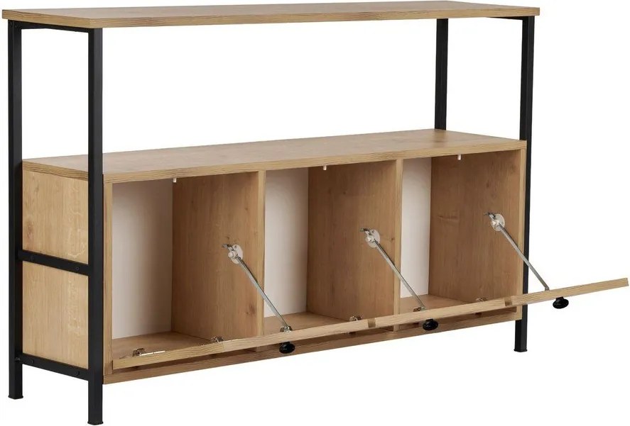 Tavolo consolle colore naturale chiaro con effetto rovere 29,5x120 cm Solace – Kalune Design