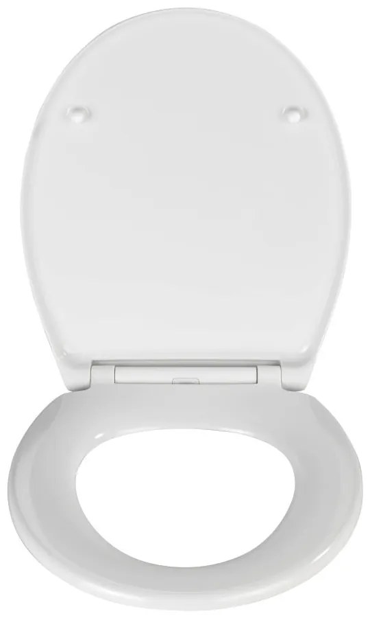 Sedile per wc bianco con chiusura facilitata , 44,5 x 37,5 cm Samos - Wenko