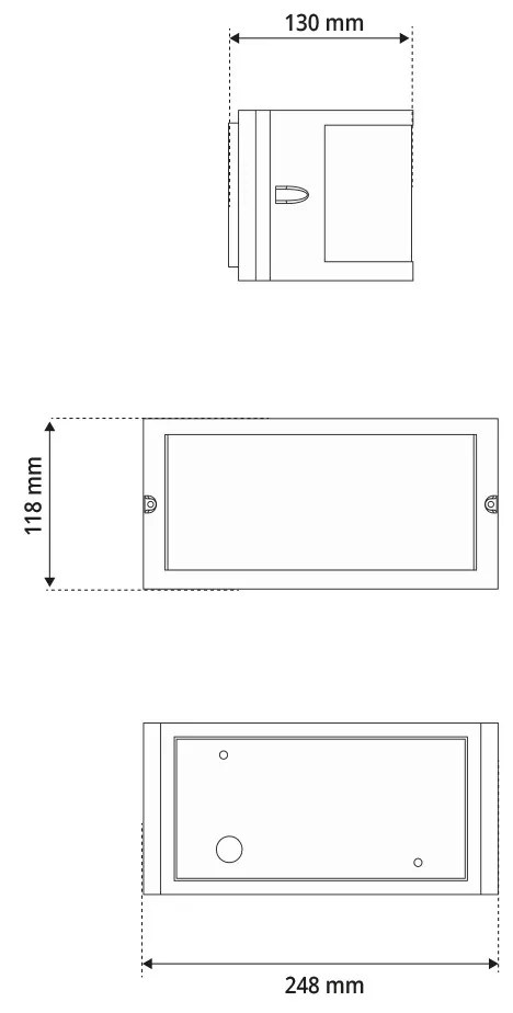 Applique Moon Design E27 Curva per Esterni IP65 - Nera