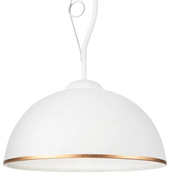 Lampadario a sospensione con supporto rigido RETRO II 1xE27/60W/230V bianco