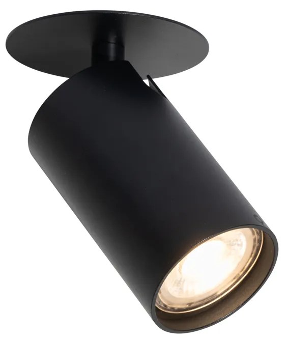 Faretto da incasso moderno nero GU10 50mm - Chels