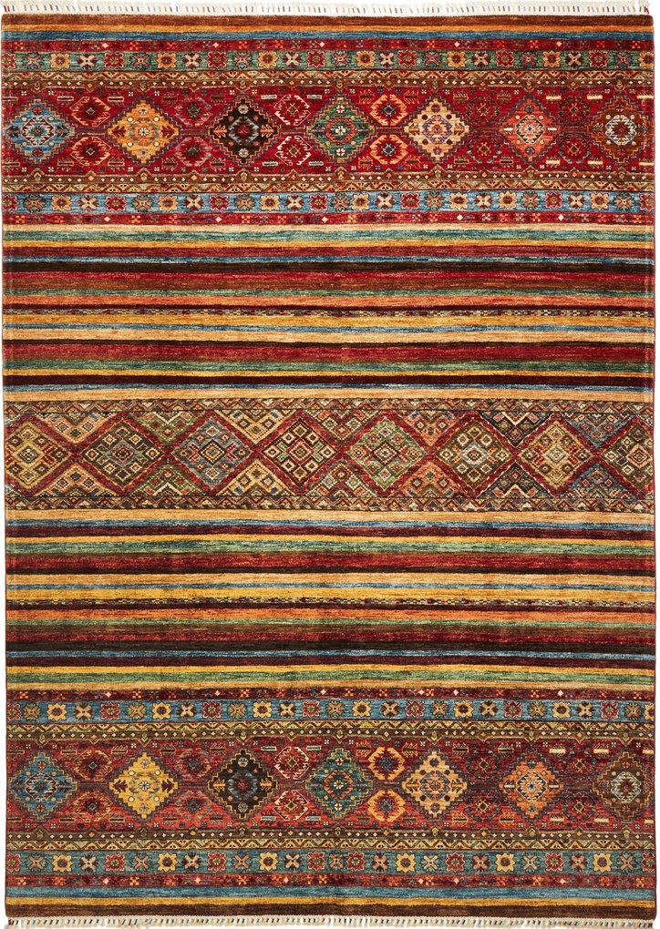 Samarkand Tappeto 210x290 Rosso (Pakistan) Annodato A Mano
