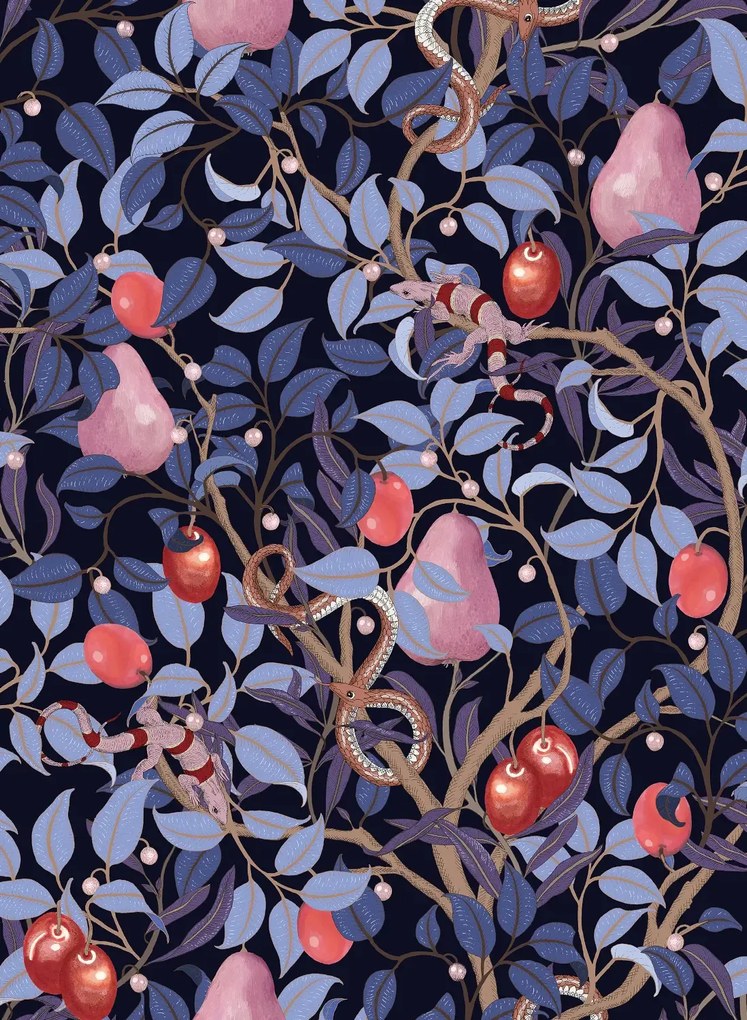 Rebel Walls Tapete Fruit Garden - Lilac