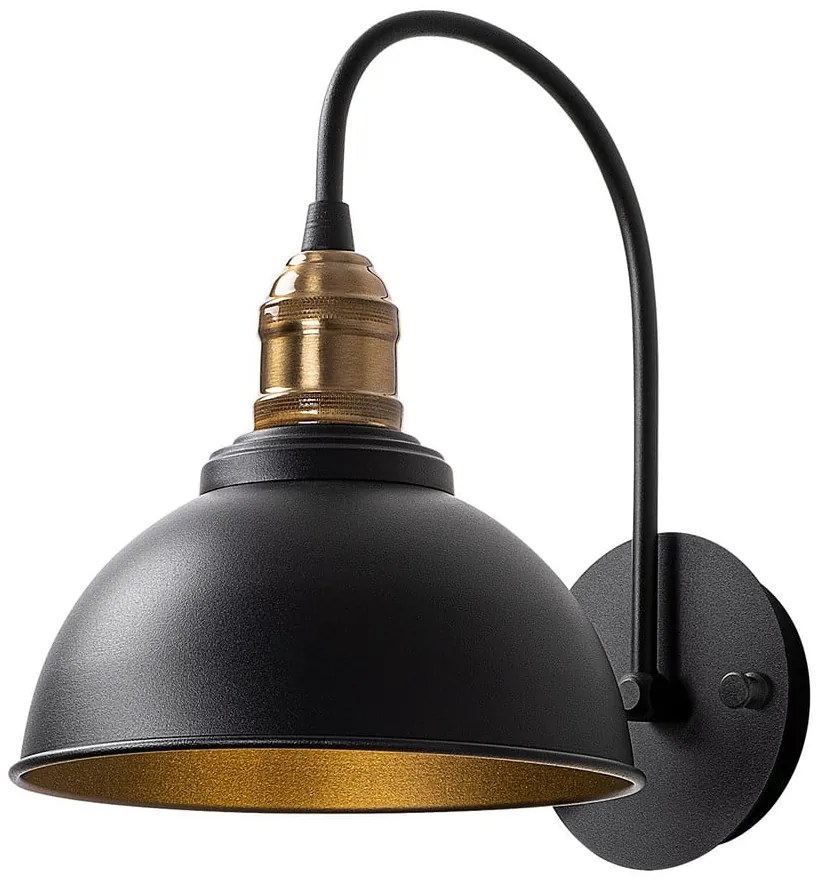 Lampada da parete nera ø 21 cm Varzan - Opviq lights