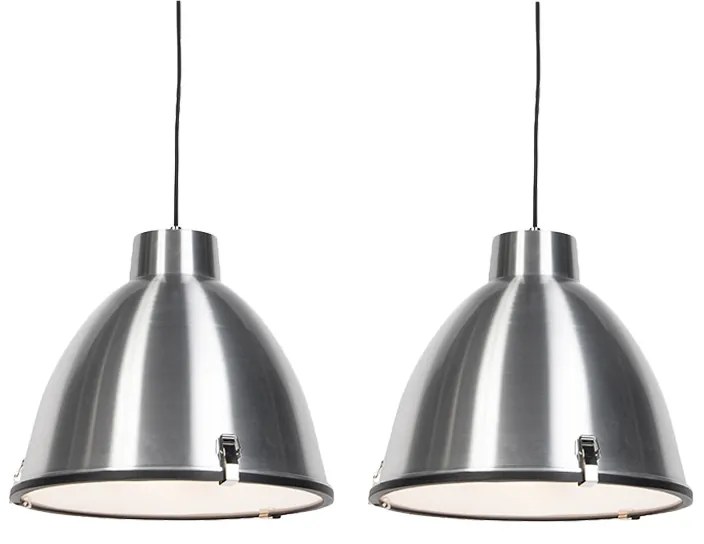 Set di 2 lampade a sospensione in alluminio 38 cm dimmerabili - Anteros