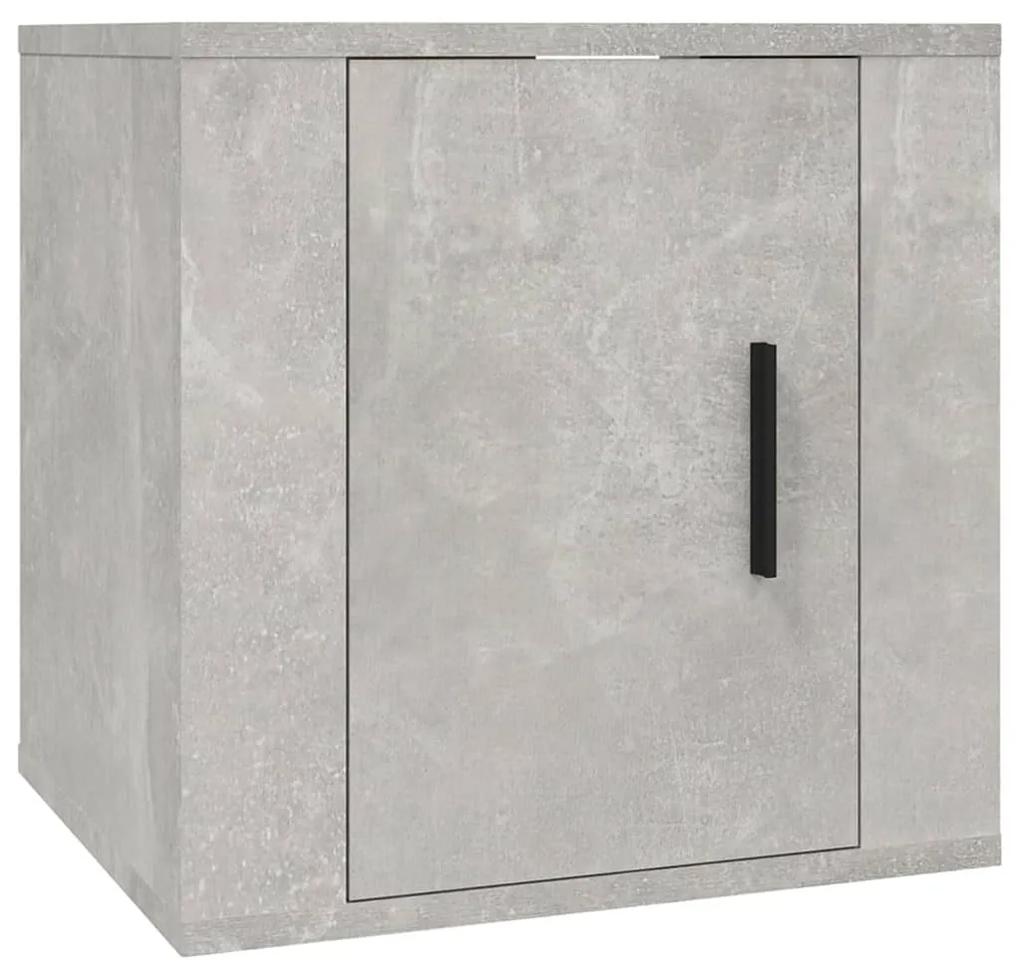 Mobile porta tv a parete grigio cemento 40x34,5x40 cm