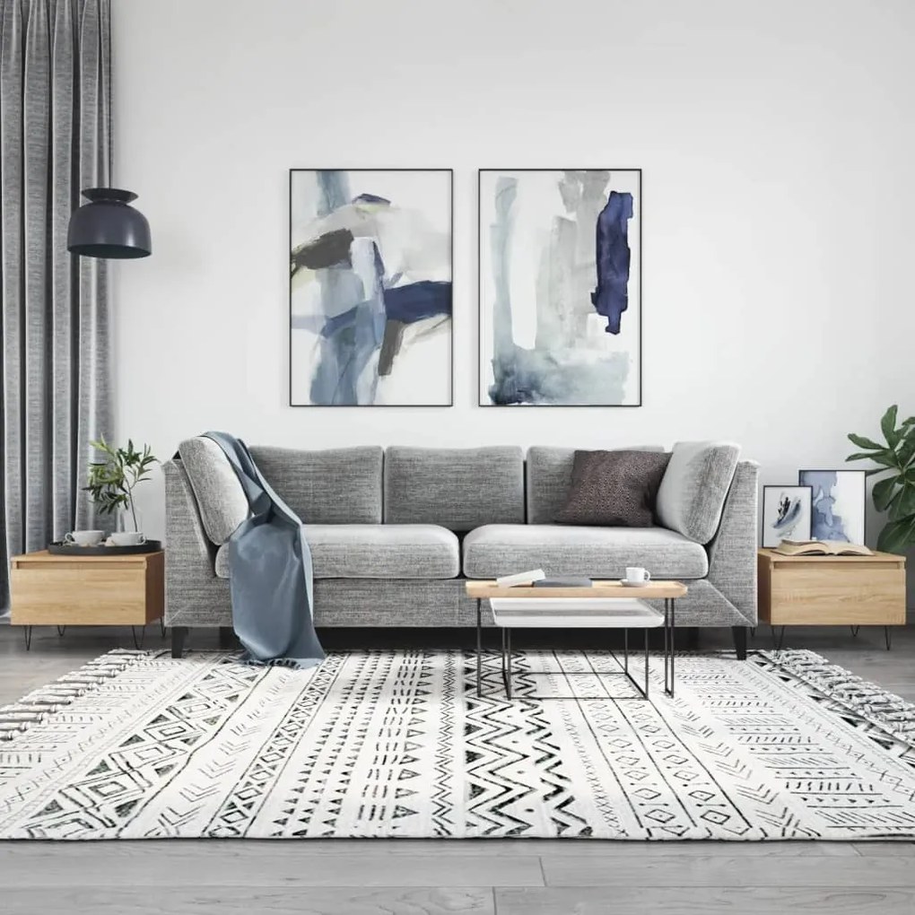 Tavolini Salotto 2pz Rovere Sonoma 50x46x35cm Legno Multistrato /