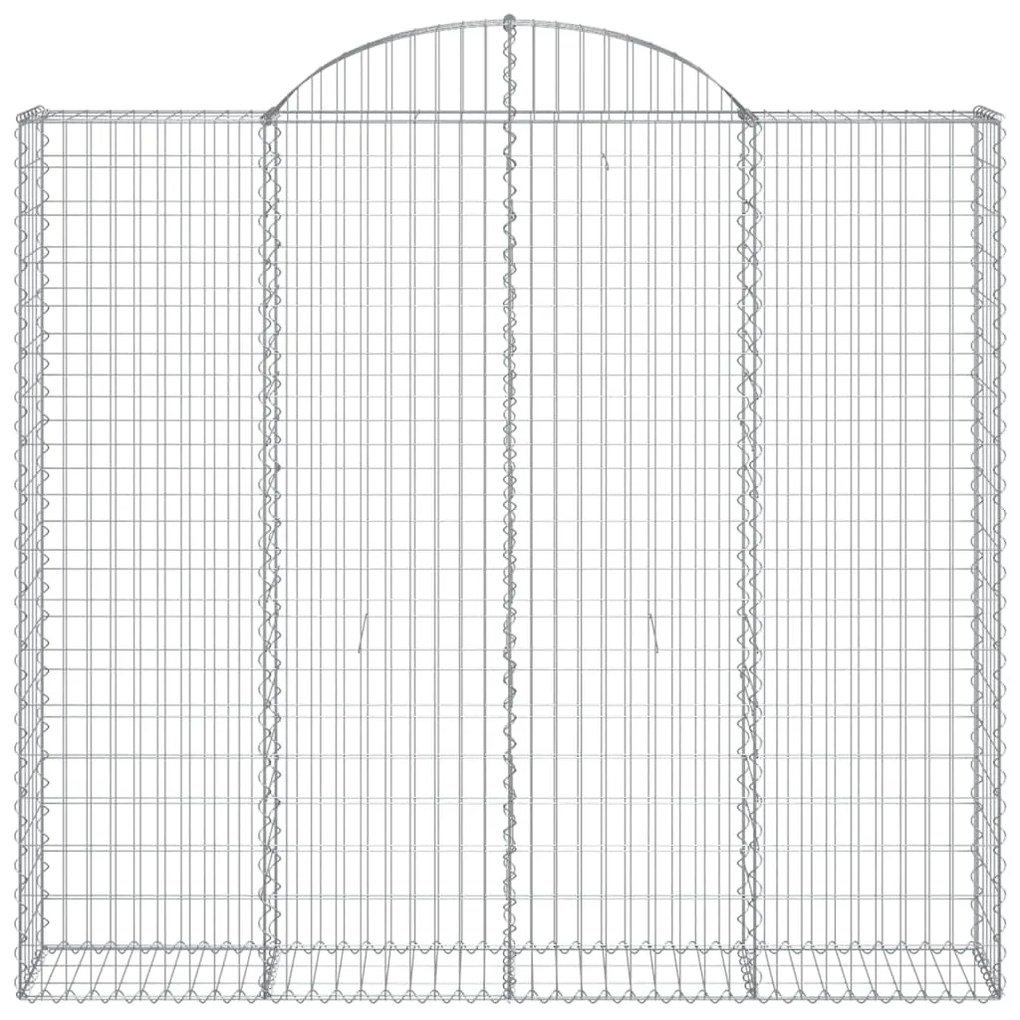 Cesti Gabbioni ad Arco 18 pz 200x50x180/200 cm Ferro Zincato