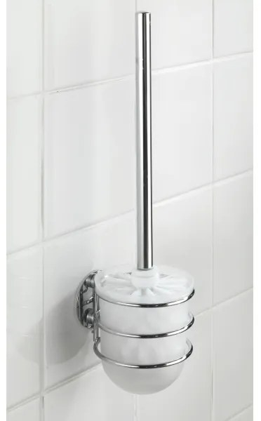 WENKO 18768100-WC set TURBO-LOC rotondo acciaio 10x37,5 cm cromo lucido/bianco