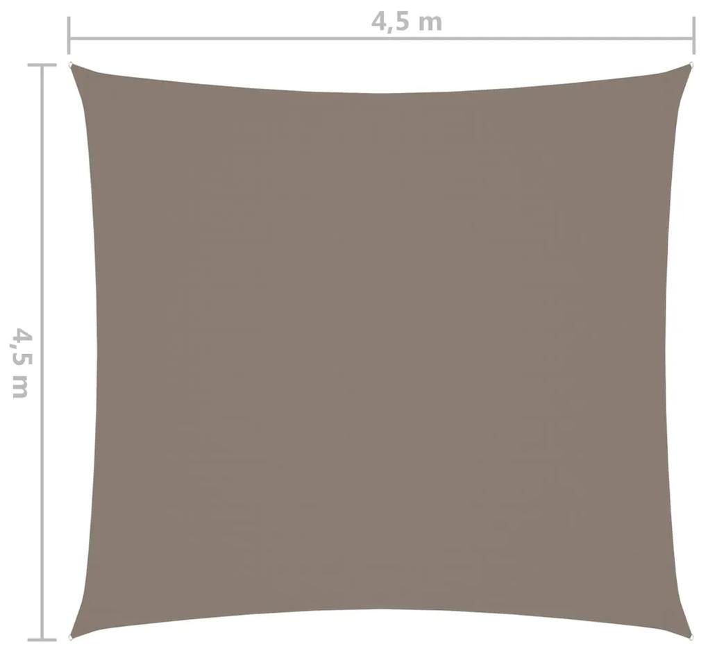 Parasole a Vela in Tela Oxford Quadrato 4,5x4,5 m Talpa