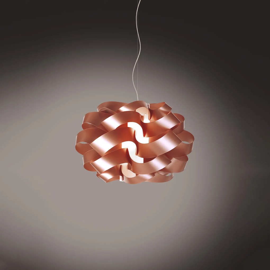 Sospensione Moderna Cloud Polilux ® Rame E Metallo Cromo 1 Luce E14