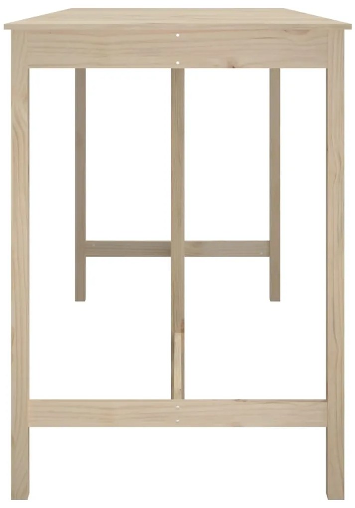 Tavolo da bar 180x80x110 cm in legno massello di pino