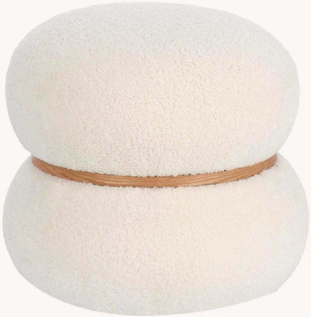 Pouf in teddy Mirka