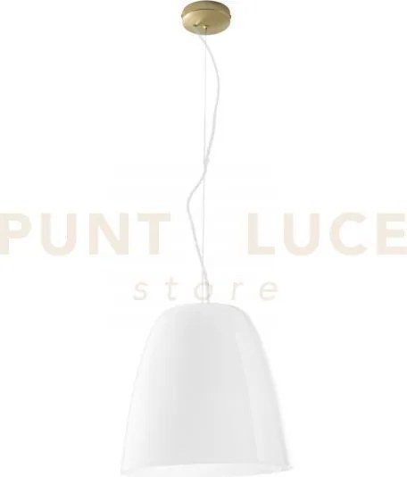 Lampadario a sospensione ares bianca 1 luce attacco e27 35x117cm in...