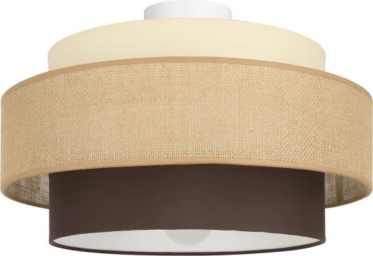 Brilagi - Plafoniera RESNA 1xE27/60W/230V Ø 40 cm beige/nero