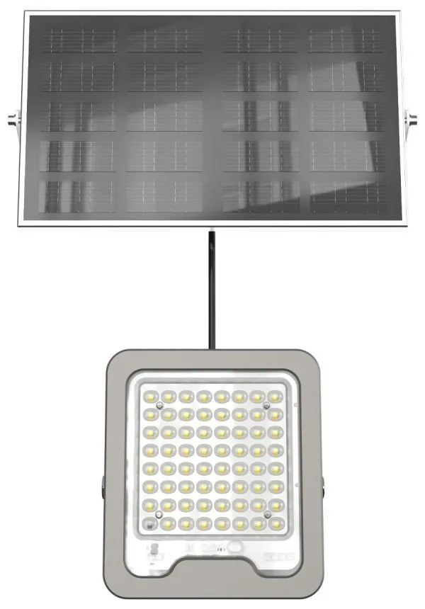 Faro LED Solare 50W IP66, Telecomando Incluso, 1.000 lumen - SERIE PRO Colore  Bianco Naturale 4.000K