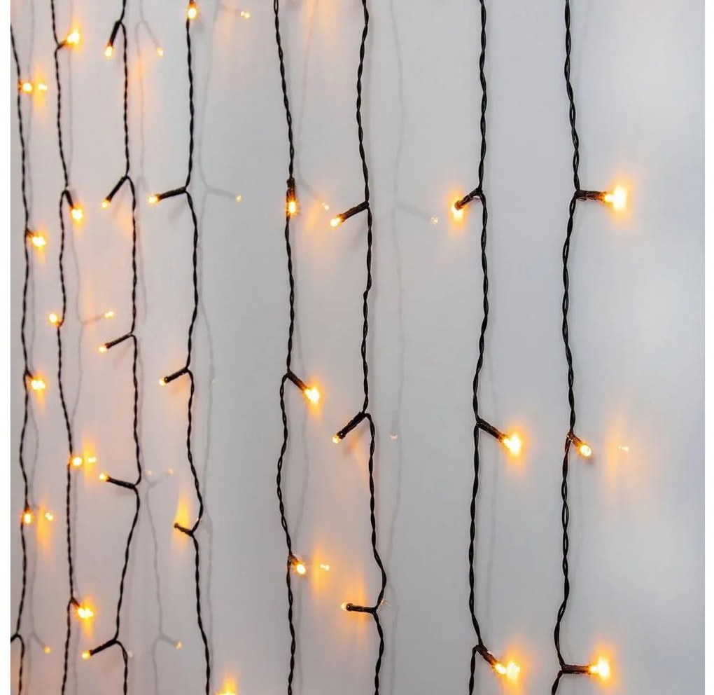 Eglo 411526 - Tenda natalizia LED da esterno GOLDEN 120xLED 2m IP44 bianco caldo