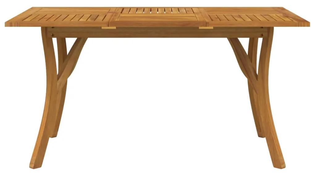Tavolo da giardino 150x90x75 cm legno massello di acacia