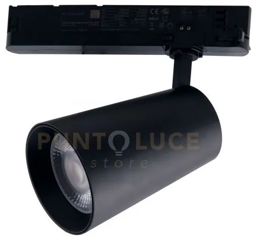 Faro binario led kone nero in alluminio 13w 1175lm 3000k 20,5x11x6,...