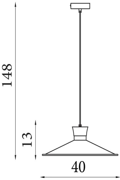 Searchlight 601891BK - Lampadario a cavo BALHAM 1xE27/60W/230V