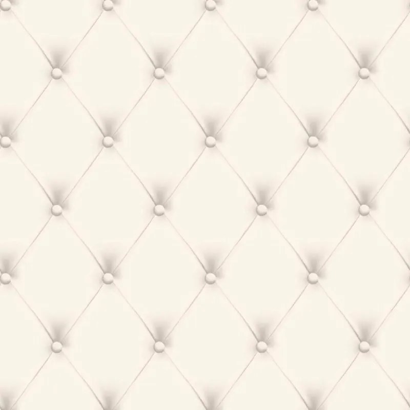 Carta da parati Trapuntato bianco, 53 cm x 10.05 m
