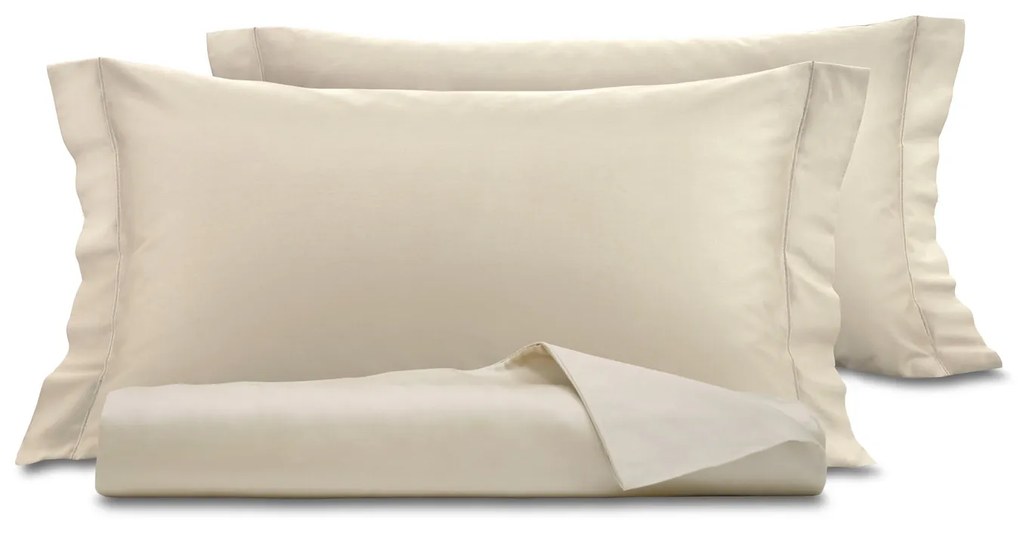 Parure copripiumino matrimoniale raso sabbia SmartDecoHome