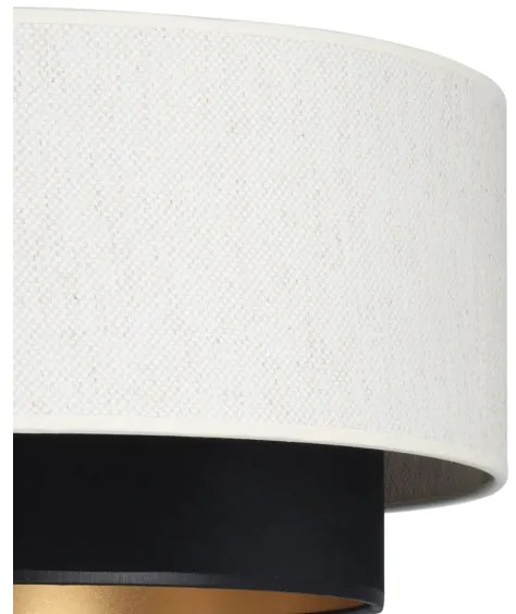 Plafoniera NATIA 1xE27/60W/230V Ø 45 cm bianco/nero