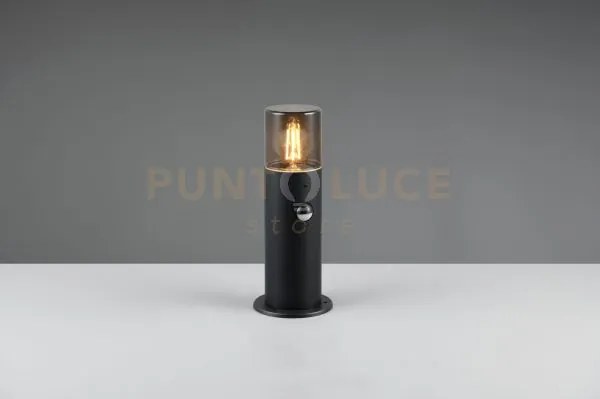 Hoosic palo da esterno antracite con diffusori fume' e sensore di m...