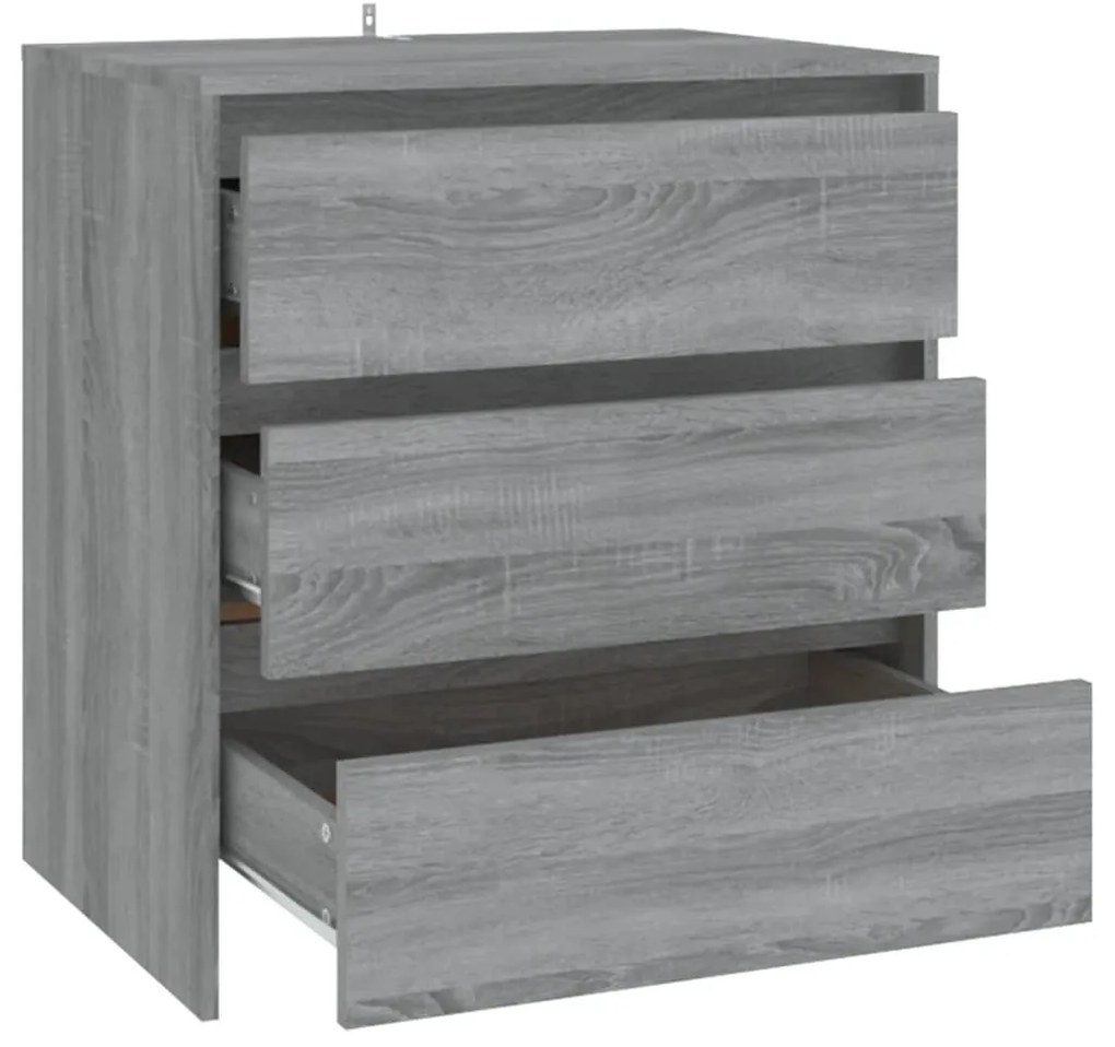 Credenza grigio sonoma 70x41x75 cm in truciolato