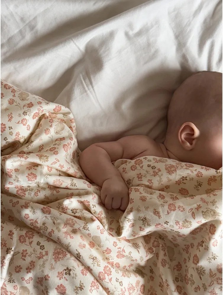 Set copripiumino e federa da bambini beige in cotone organico per culla 70x100 cm Augusta – Cam Cam Copenhagen