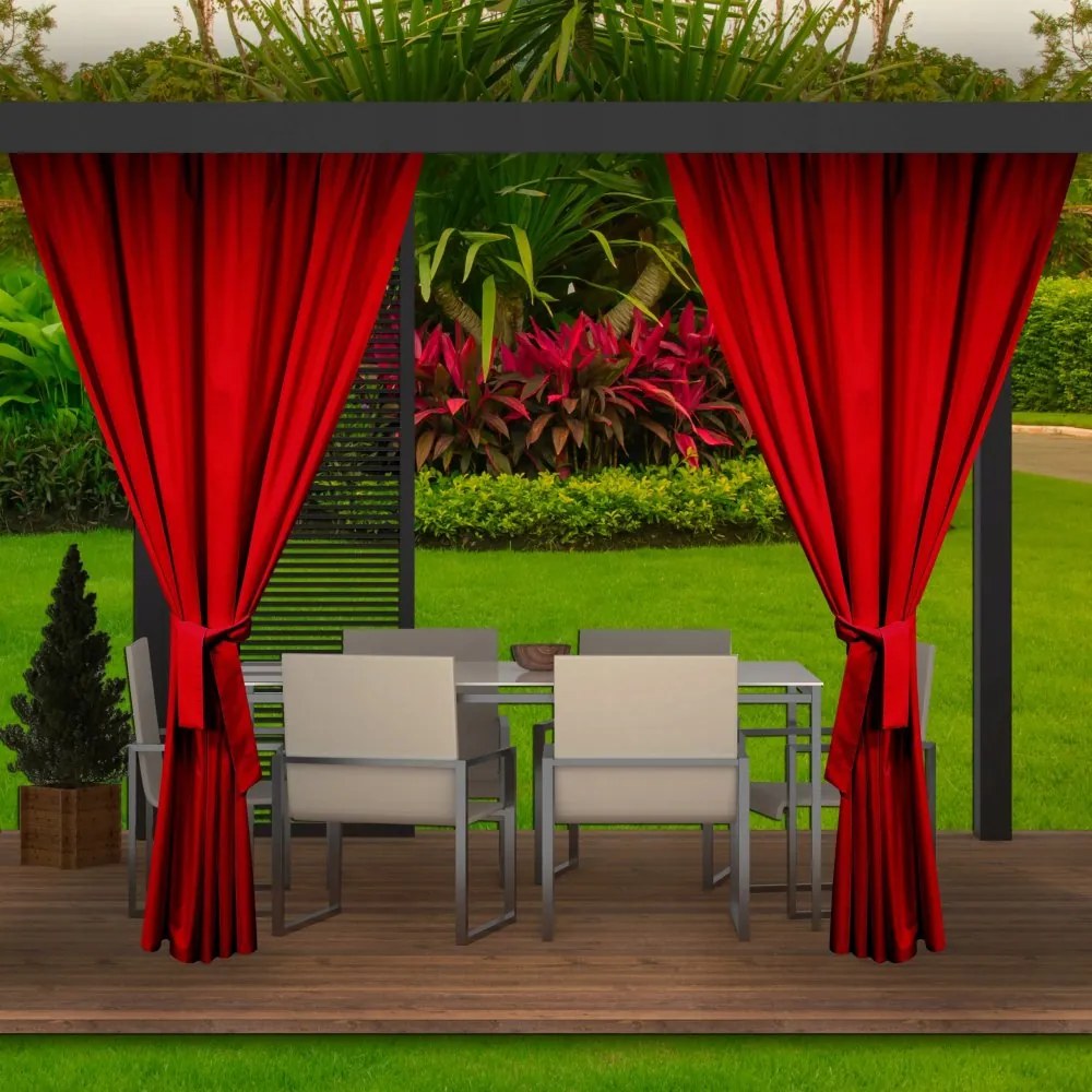 Bella tenda da giardino rossa per il gazebo  155 x 240 cm