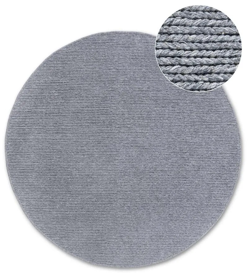 Tappeto rotondo grigio in lana tessuto a mano ø 200 cm Francois - Villeroy&Boch