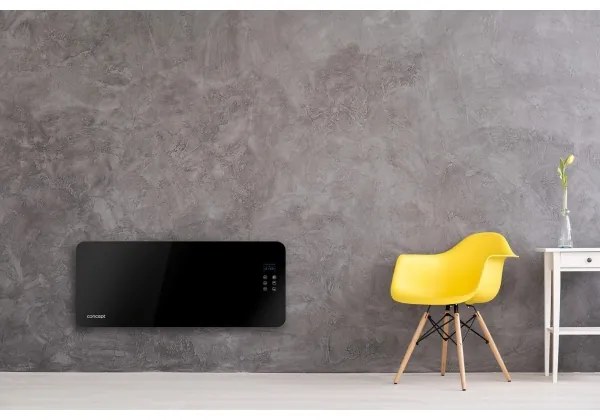 Concept KS4010 - Termoconvettore elettrico 2000W IP24 nero+telecomando